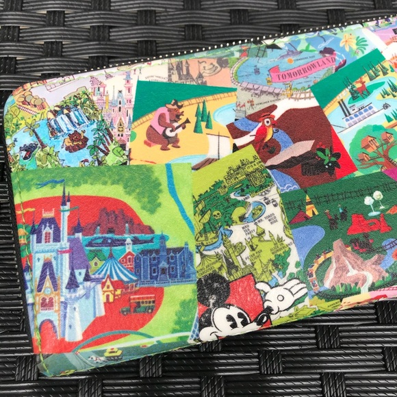 Disney Parks Collage Loungefly Wallet 🏰 - Picture 6 of 16